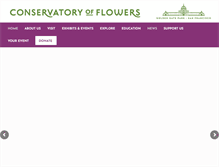 Tablet Screenshot of conservatoryofflowers.org